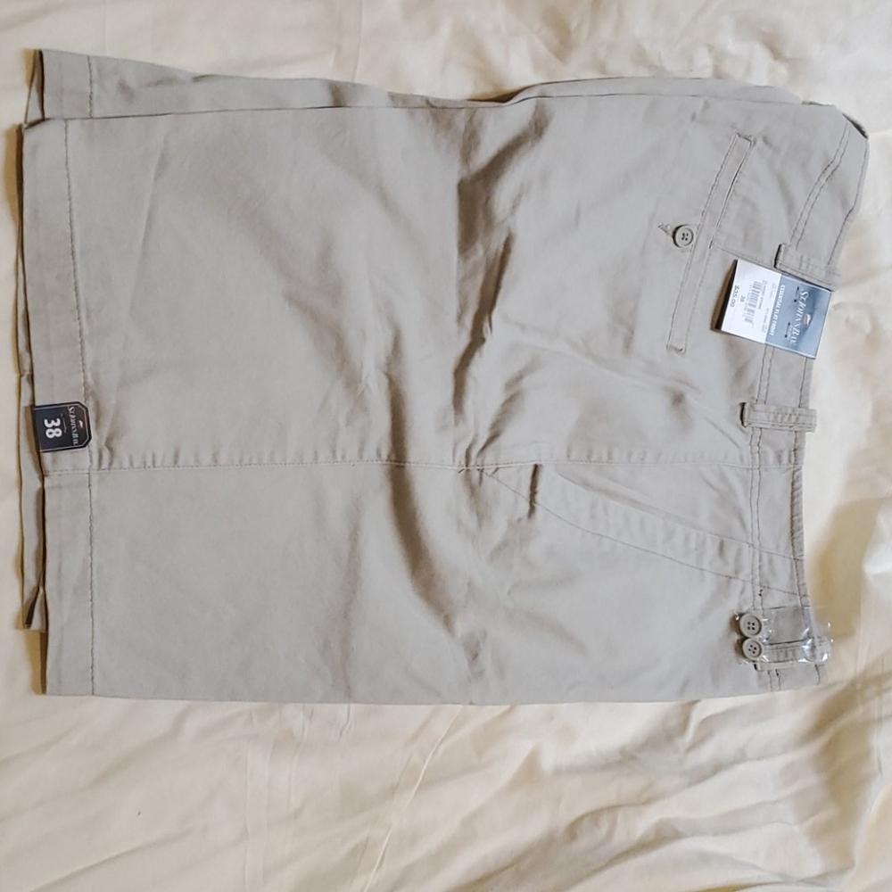 Flat front shorts